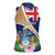 Personalized Tristan da Cunha Women Sleeveless Polo Shirt Coat Of Arms - Flag Style