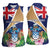 Personalized Tristan da Cunha Women Sleeveless Polo Shirt Coat Of Arms - Flag Style