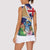 Personalized Tristan da Cunha Women Sleeveless Polo Shirt Coat Of Arms - Flag Style
