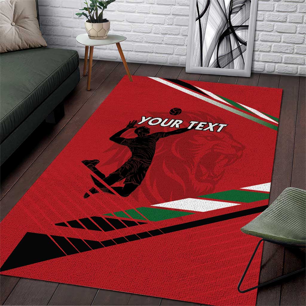 Custom Kenya Volleyball Area Rug We Are Champions