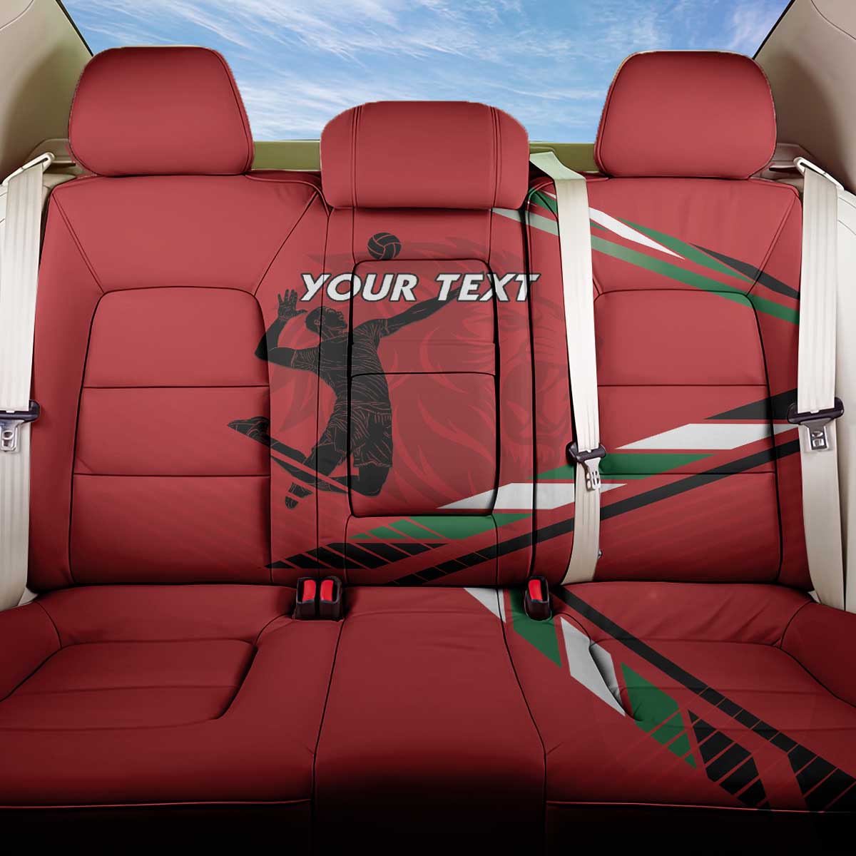 Custom Kenya Volleyball Back Car Seat Cover We Are Champions