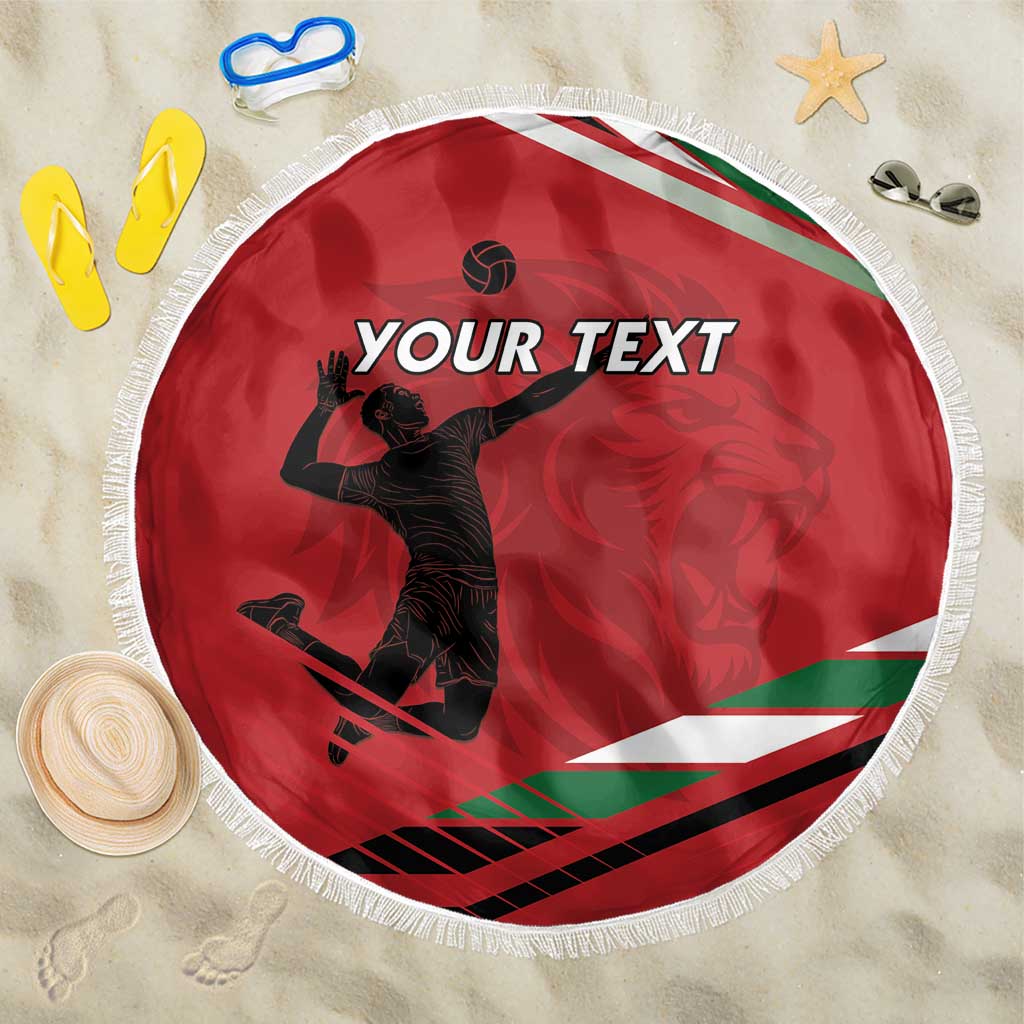 Custom Kenya Volleyball Beach Blanket We Are Champions