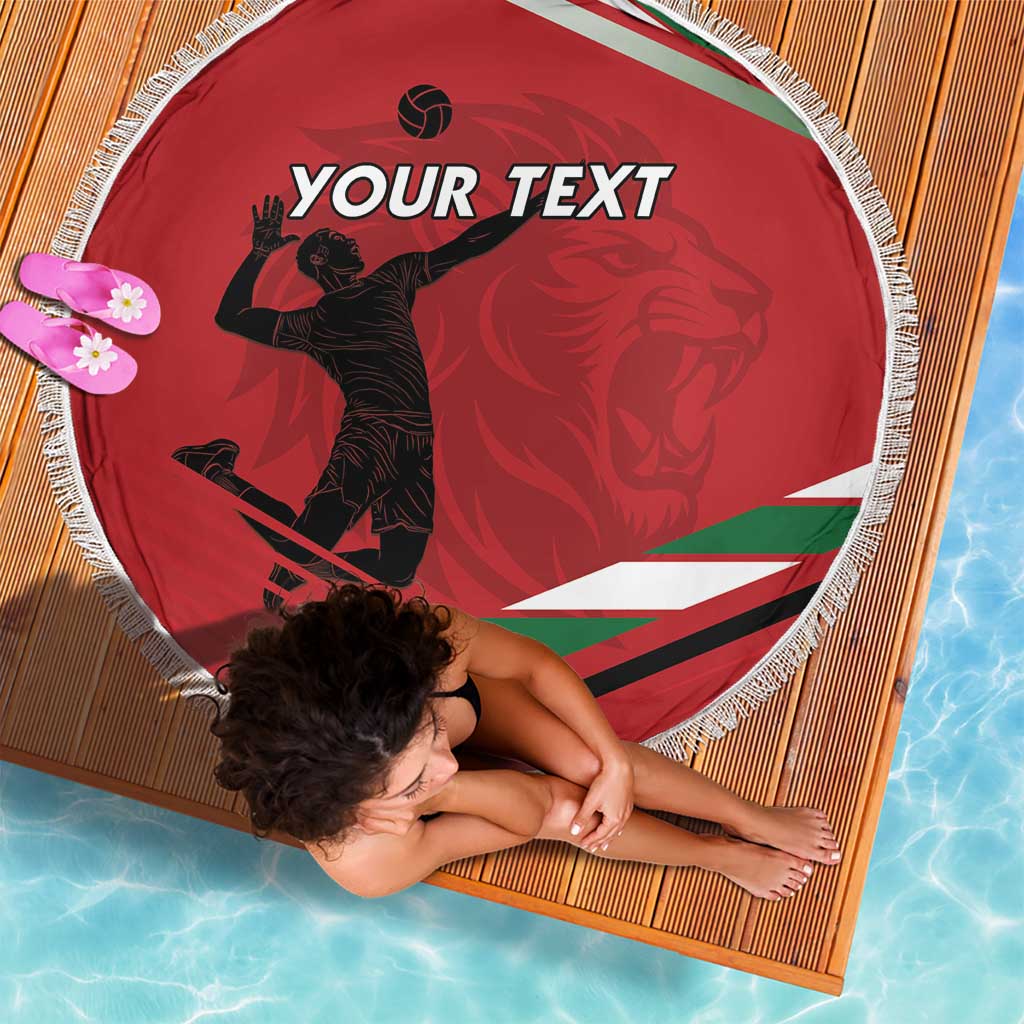 Custom Kenya Volleyball Beach Blanket We Are Champions