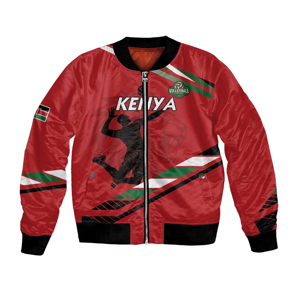 Custom Kenya Volleyball Bomber Jacket We Are Champions