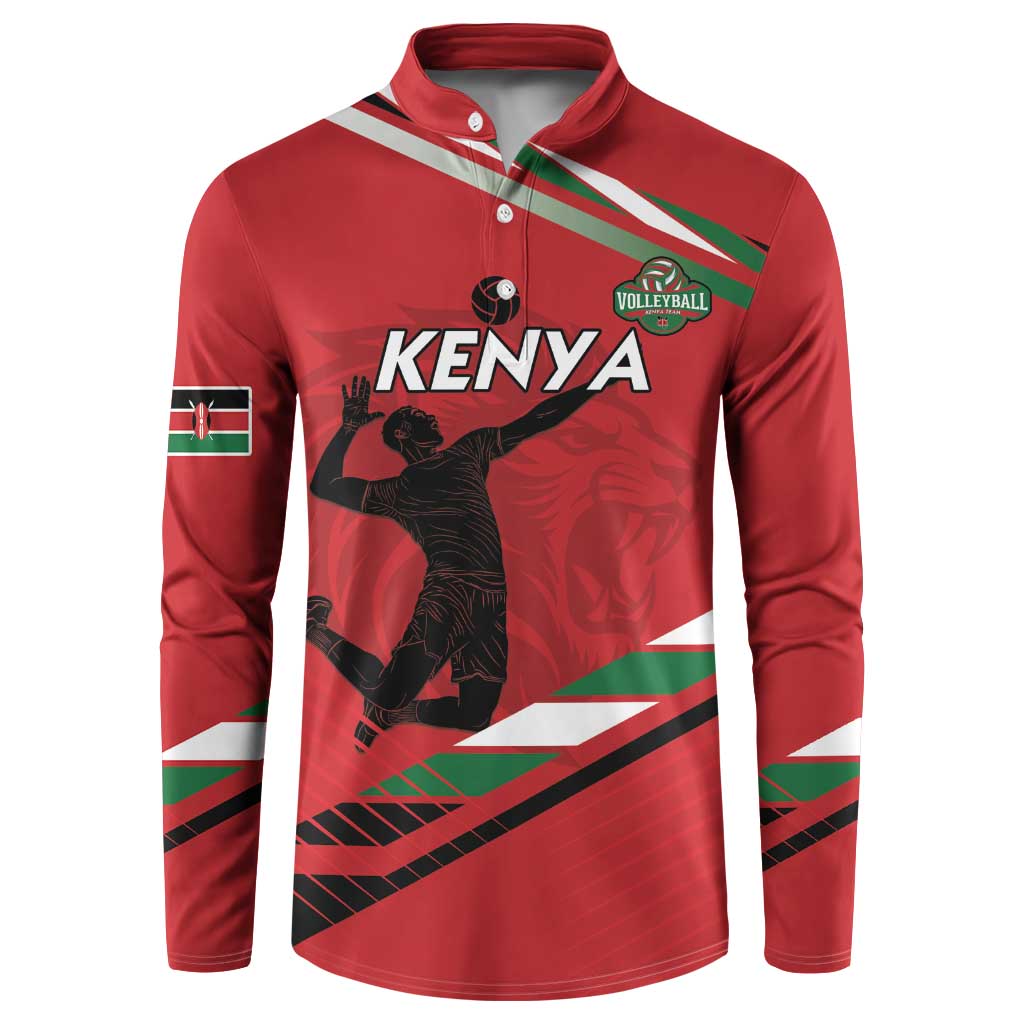 Custom Kenya Volleyball Button Sweatshirt We Are Champions