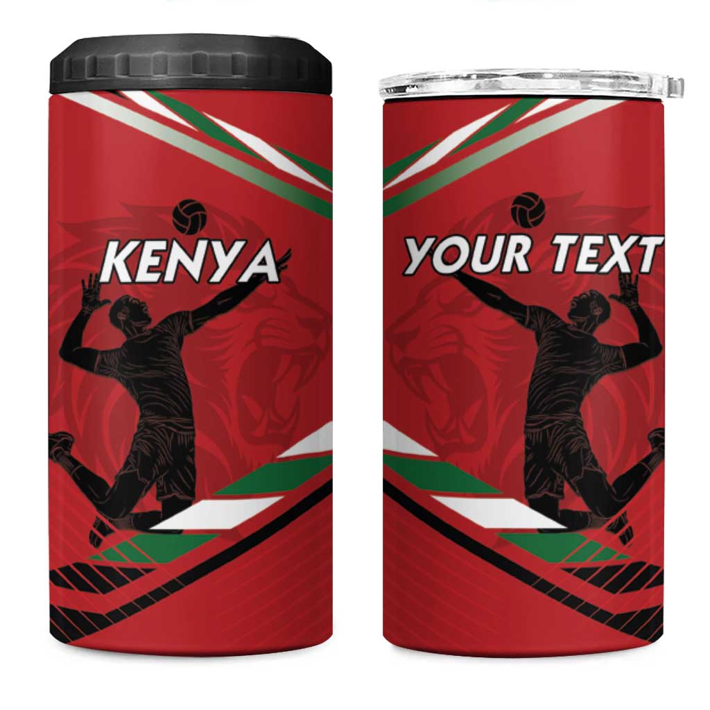 Custom Kenya Volleyball 4 in 1 Can Cooler Tumbler We Are Champions