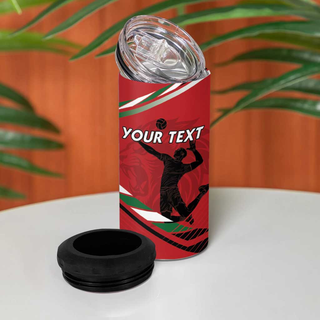 Custom Kenya Volleyball 4 in 1 Can Cooler Tumbler We Are Champions