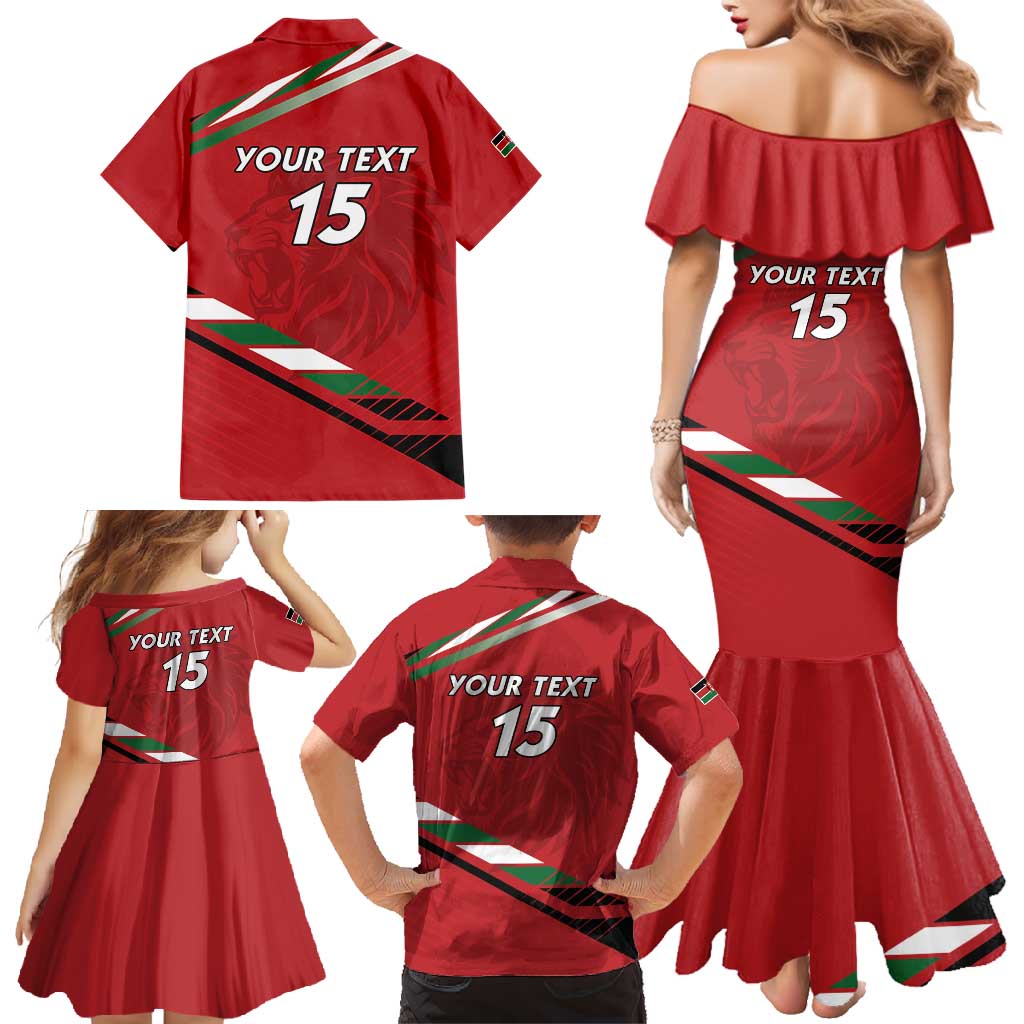 Custom Kenya Volleyball Family Matching Mermaid Dress and Hawaiian Shirt We Are Champions