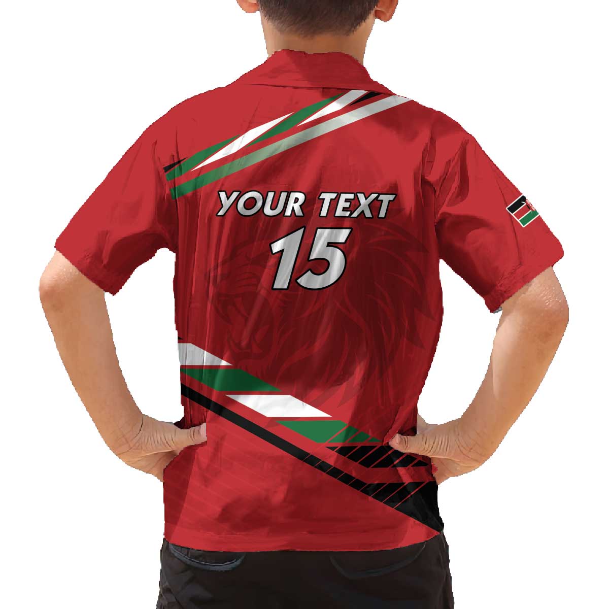 Custom Kenya Volleyball Family Matching Off The Shoulder Long Sleeve Dress and Hawaiian Shirt We Are Champions