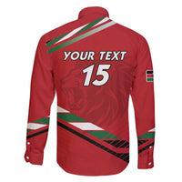 Custom Kenya Volleyball Family Matching Off The Shoulder Long Sleeve Dress and Hawaiian Shirt We Are Champions