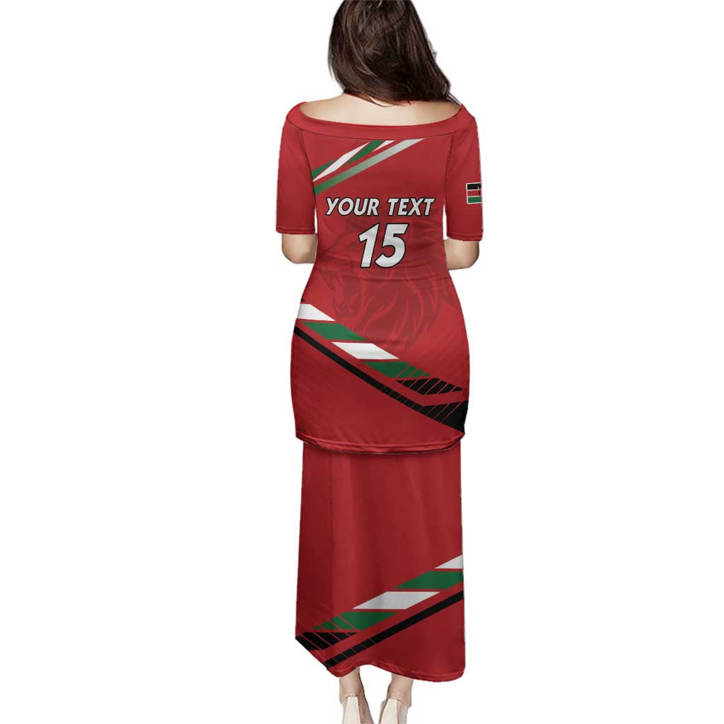 Custom Kenya Volleyball Family Matching Puletasi and Hawaiian Shirt We Are Champions