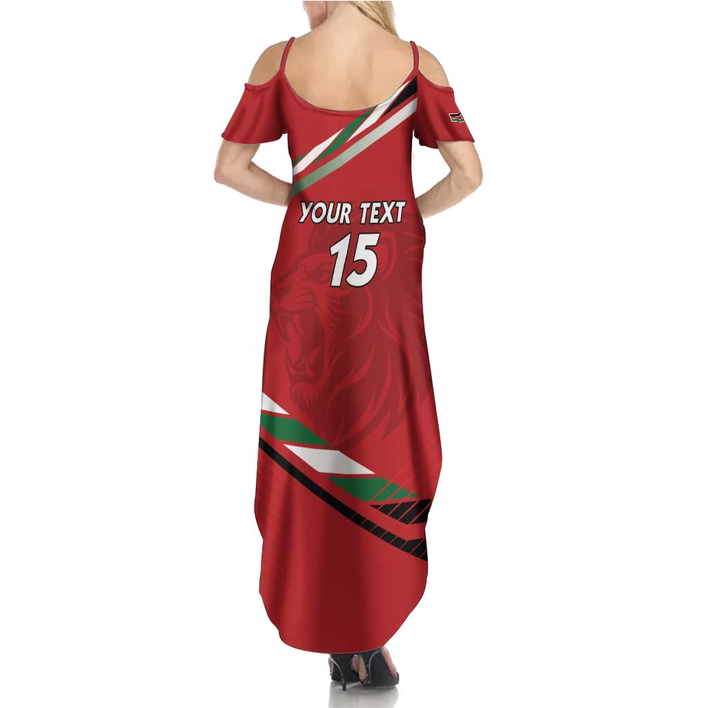 Custom Kenya Volleyball Family Matching Summer Maxi Dress and Hawaiian Shirt We Are Champions