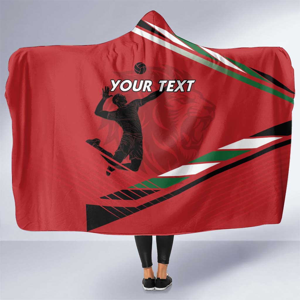 Custom Kenya Volleyball Hooded Blanket We Are Champions