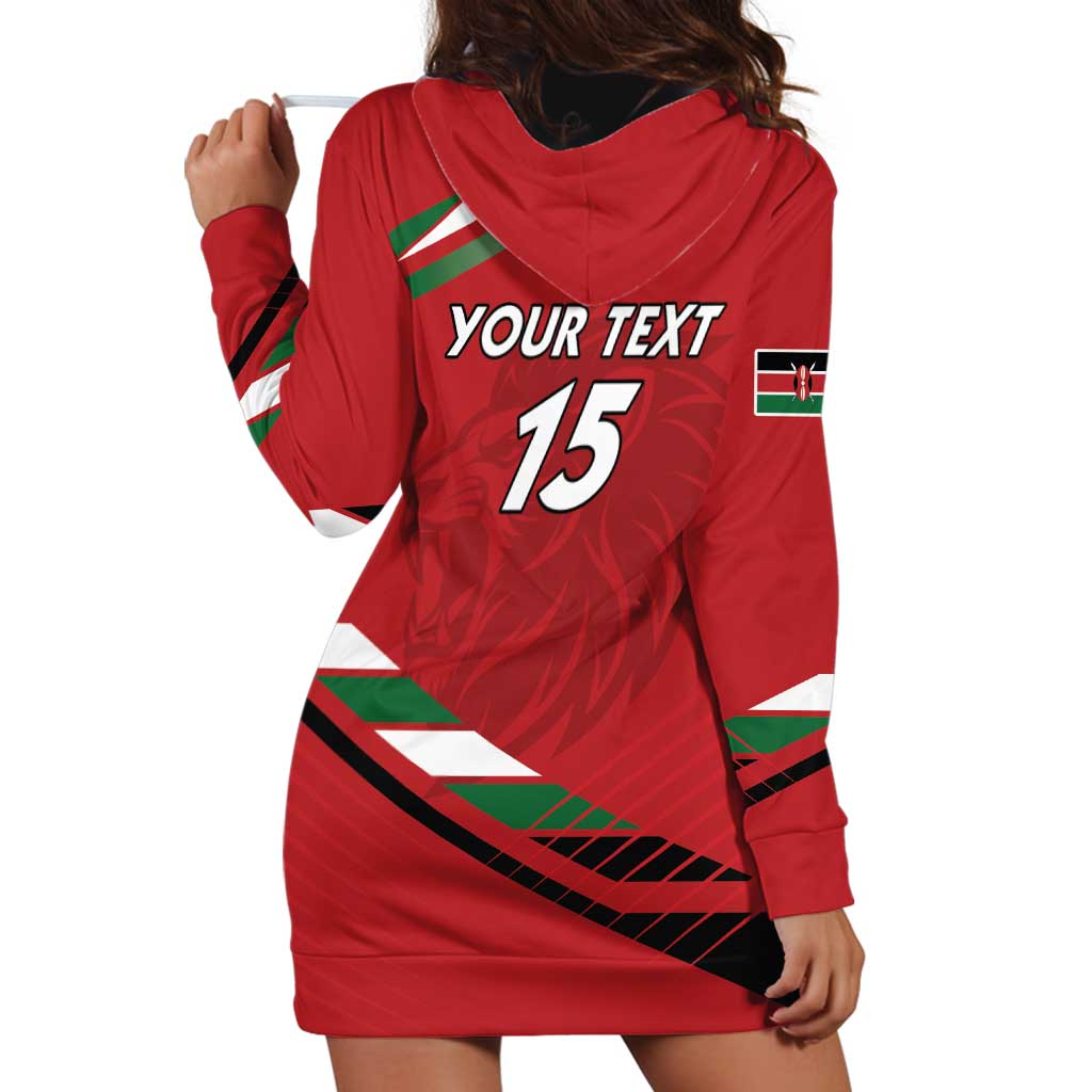 Custom Kenya Volleyball Hoodie Dress We Are Champions