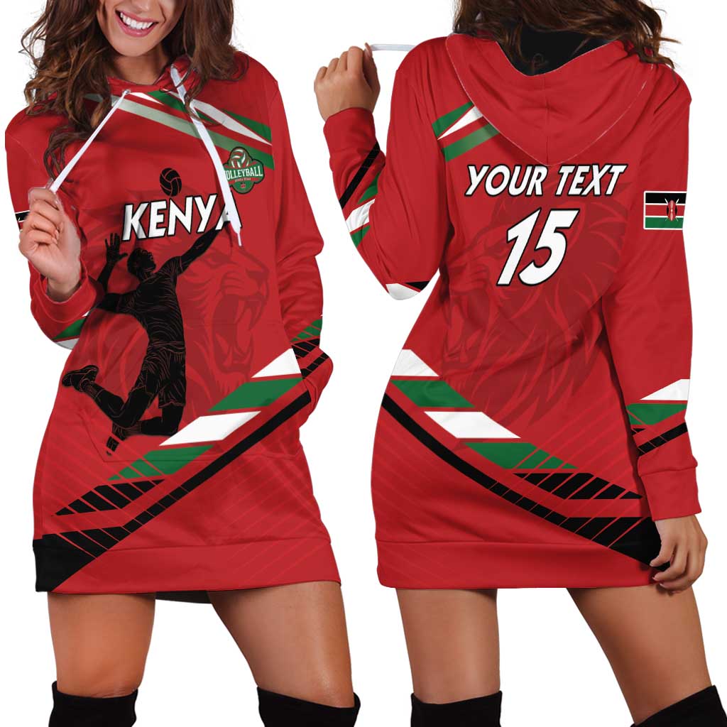 Custom Kenya Volleyball Hoodie Dress We Are Champions