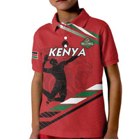 Custom Kenya Volleyball Kid Polo Shirt We Are Champions