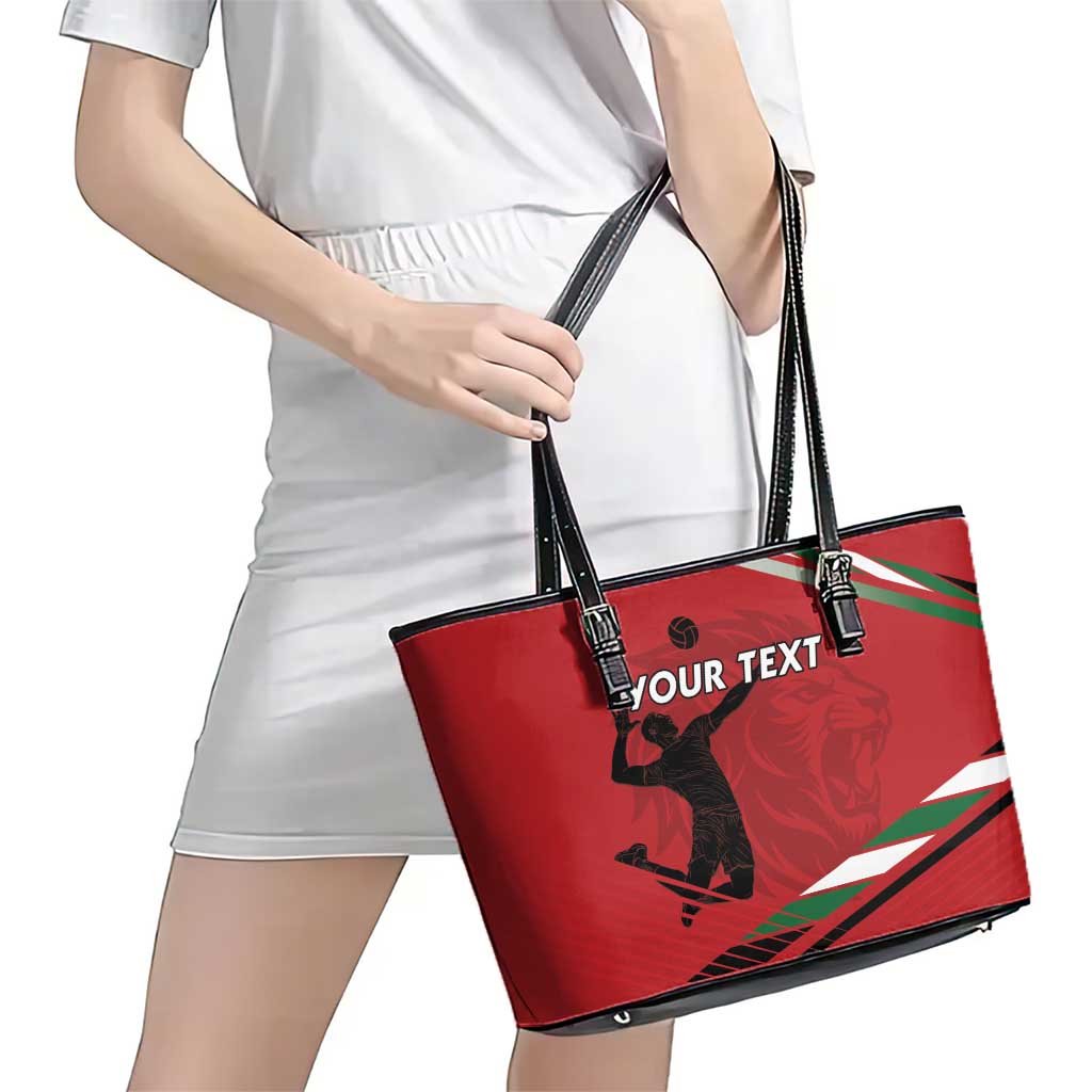 Custom Kenya Volleyball Leather Tote Bag We Are Champions