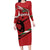 Custom Kenya Volleyball Long Sleeve Bodycon Dress We Are Champions