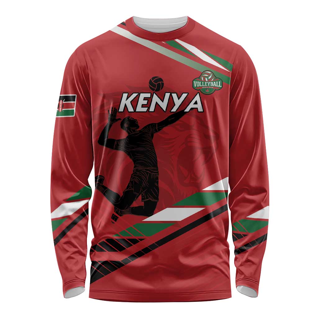 Custom Kenya Volleyball Long Sleeve Shirt We Are Champions