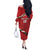 Custom Kenya Volleyball Off The Shoulder Long Sleeve Dress We Are Champions