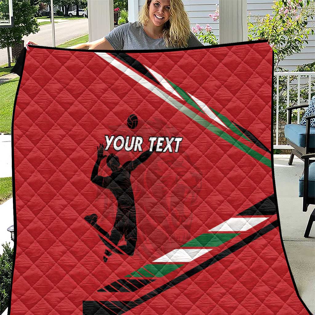 Custom Kenya Volleyball Quilt We Are Champions