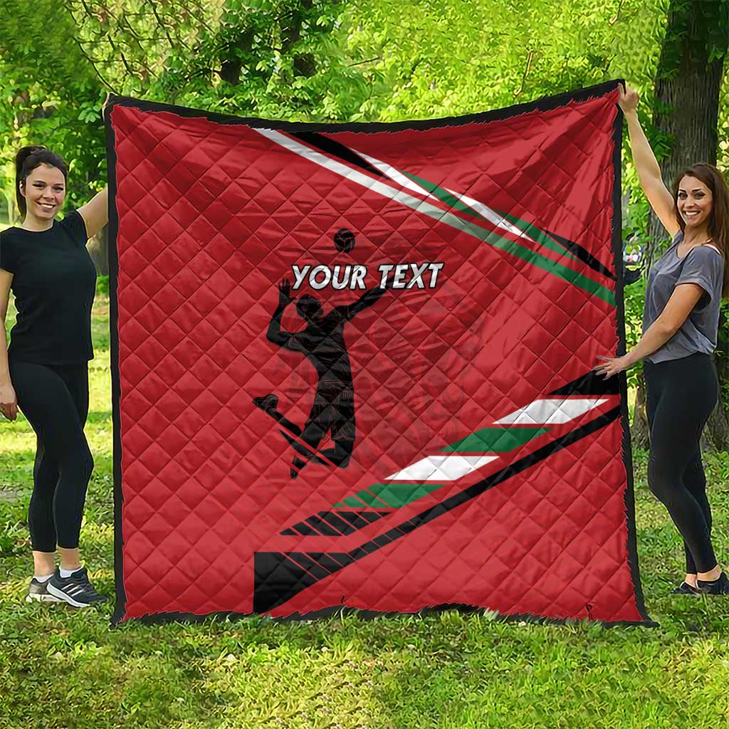 Custom Kenya Volleyball Quilt We Are Champions