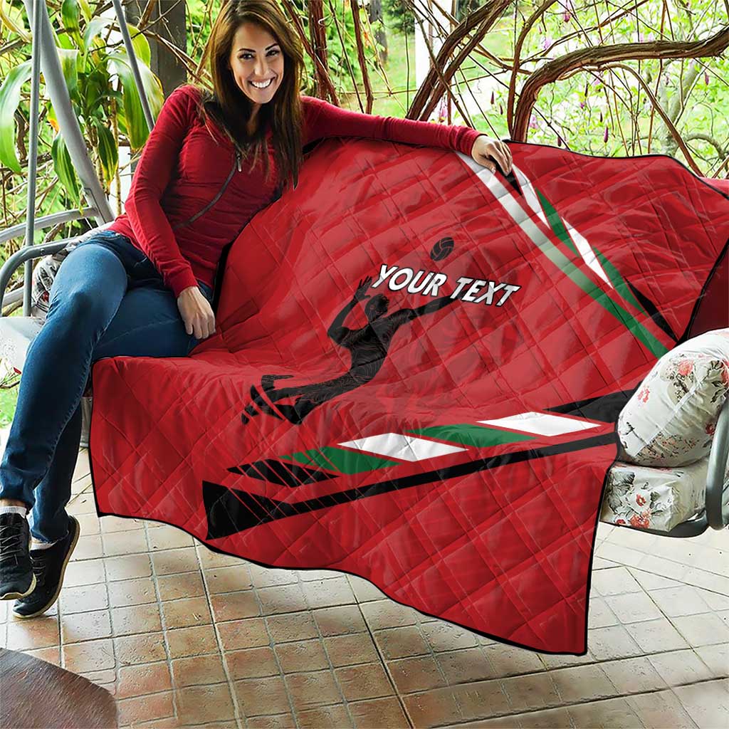 Custom Kenya Volleyball Quilt We Are Champions