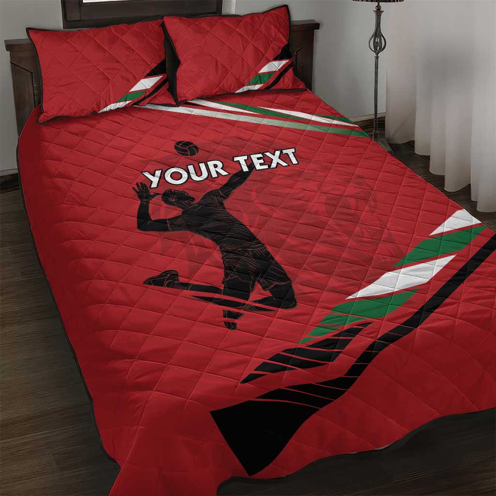 Custom Kenya Volleyball Quilt Bed Set We Are Champions