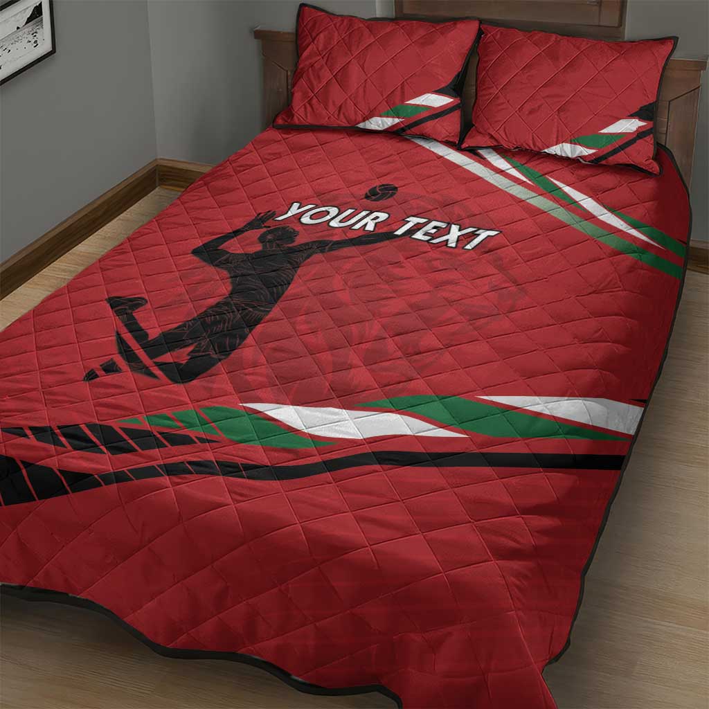 Custom Kenya Volleyball Quilt Bed Set We Are Champions