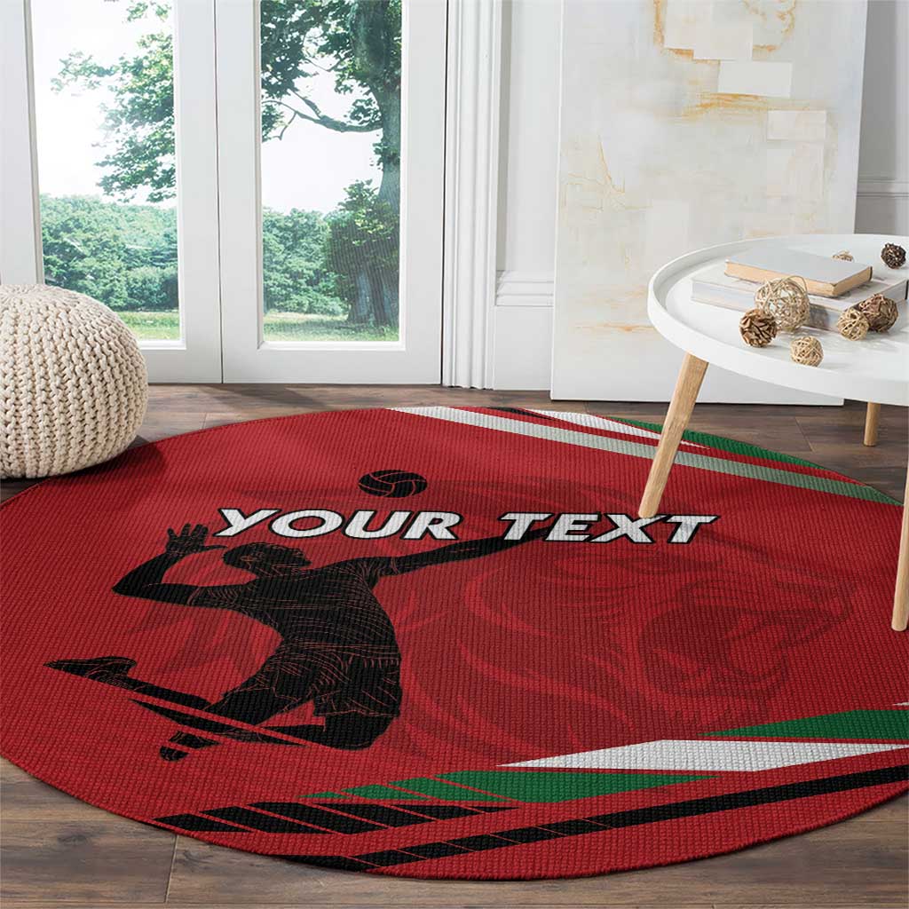 Custom Kenya Volleyball Round Carpet We Are Champions