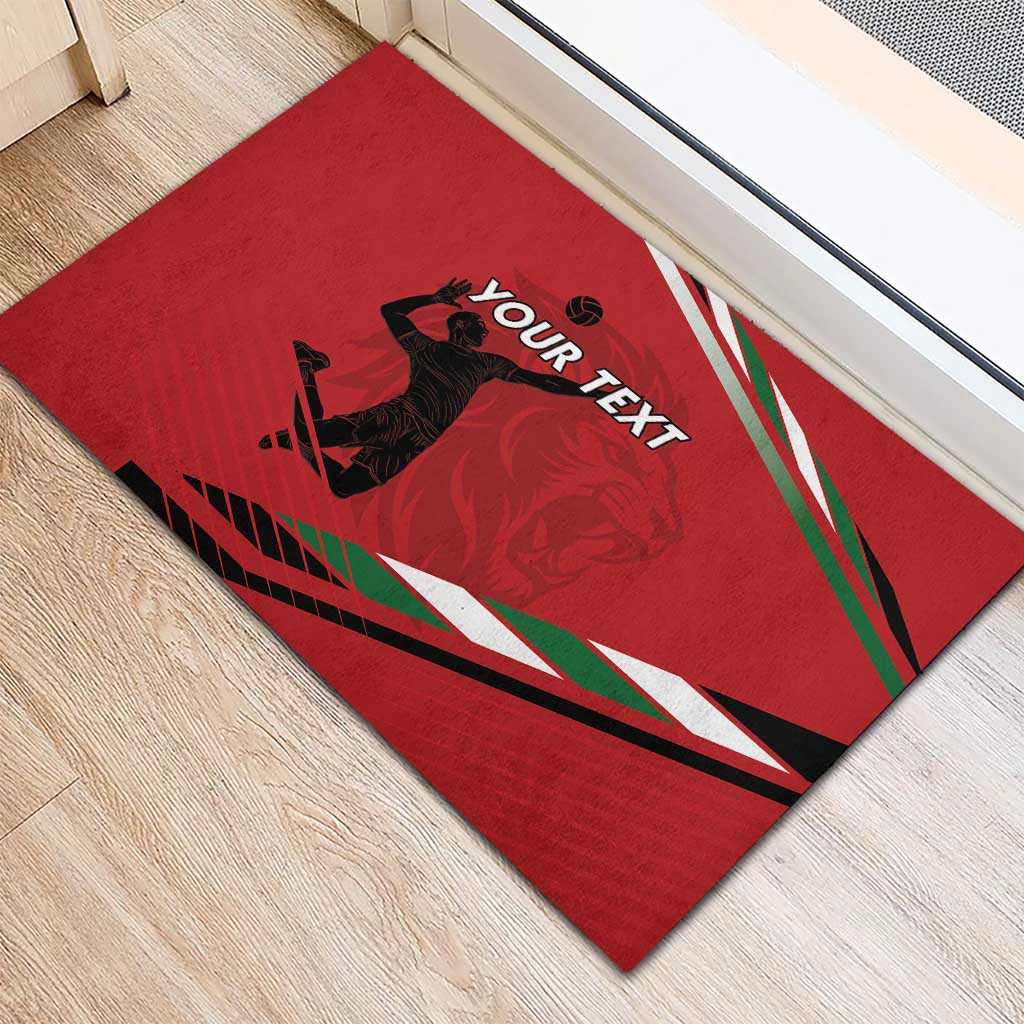 Custom Kenya Volleyball Rubber Doormat We Are Champions