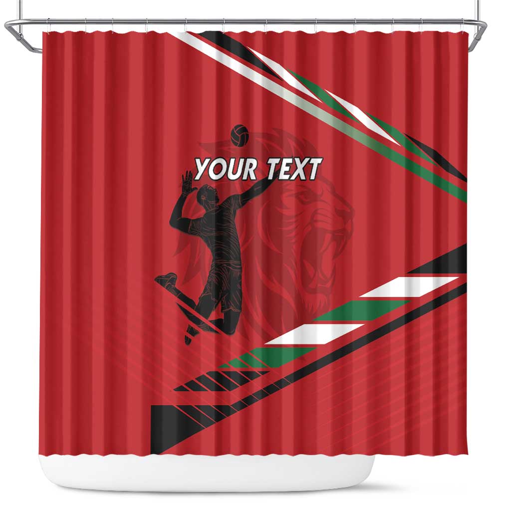 Custom Kenya Volleyball Shower Curtain We Are Champions