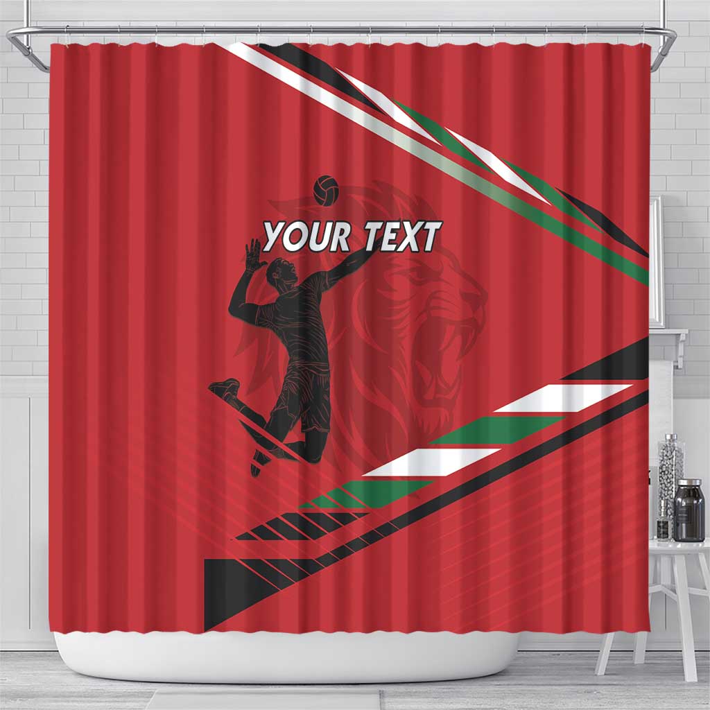 Custom Kenya Volleyball Shower Curtain We Are Champions