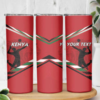 Custom Kenya Volleyball Skinny Tumbler We Are Champions