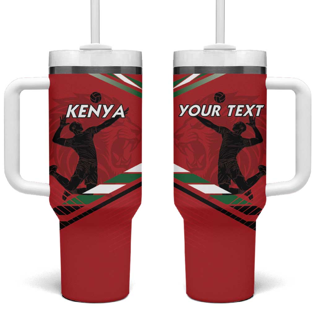 Custom Kenya Volleyball Tumbler With Handle We Are Champions