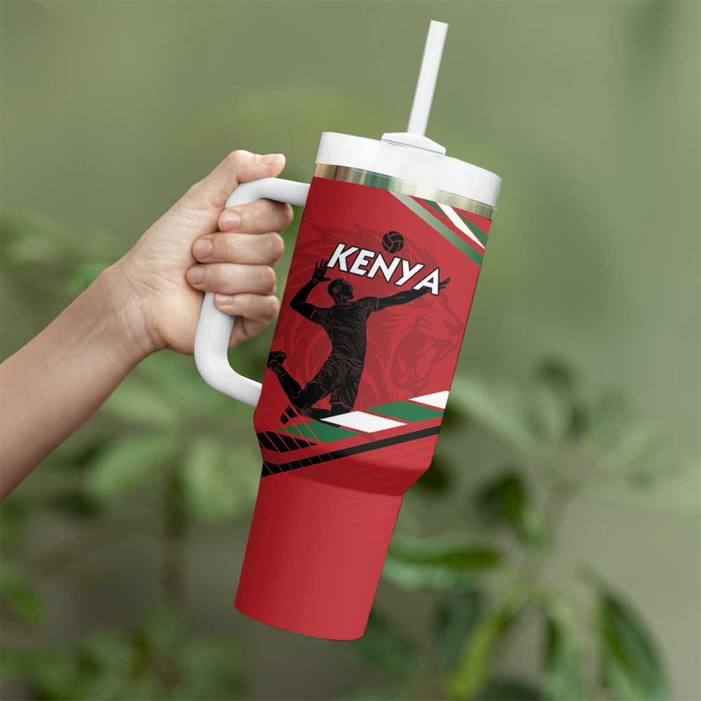 Custom Kenya Volleyball Tumbler With Handle We Are Champions