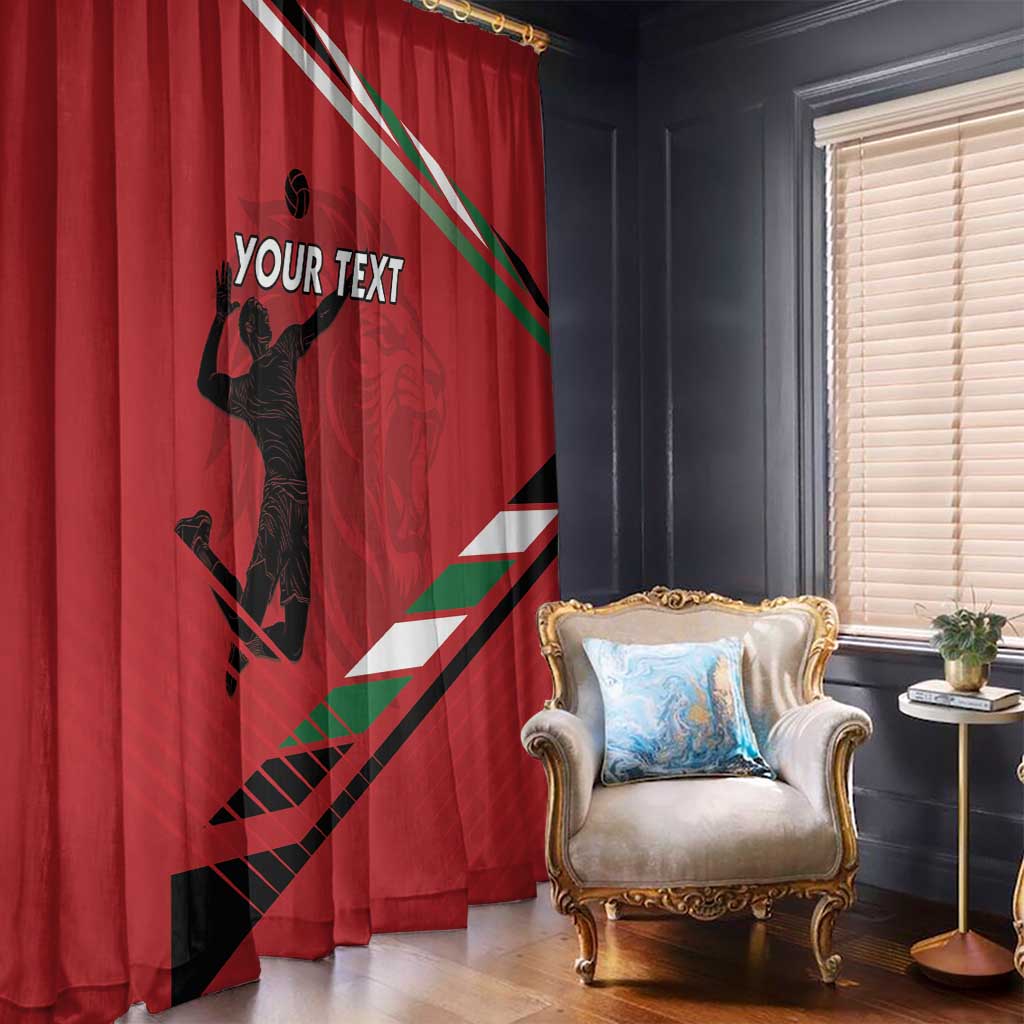 Custom Kenya Volleyball Window Curtain We Are Champions