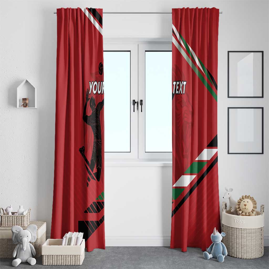 Custom Kenya Volleyball Window Curtain We Are Champions