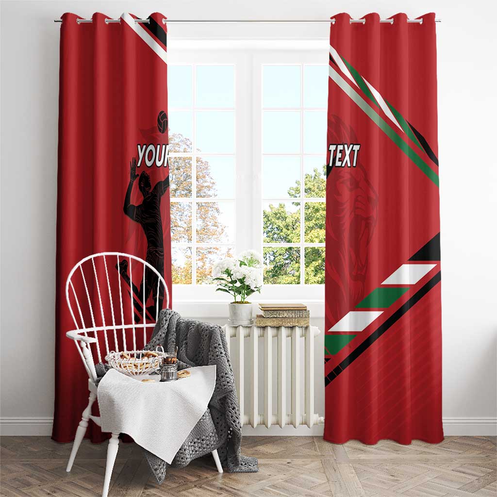 Custom Kenya Volleyball Window Curtain We Are Champions