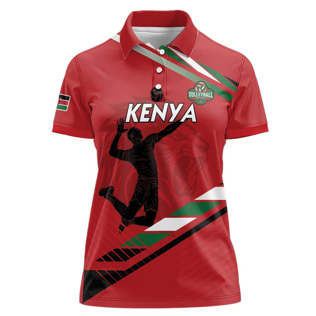 Custom Kenya Volleyball Women Polo Shirt We Are Champions