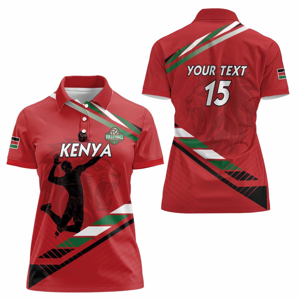 Custom Kenya Volleyball Women Polo Shirt We Are Champions