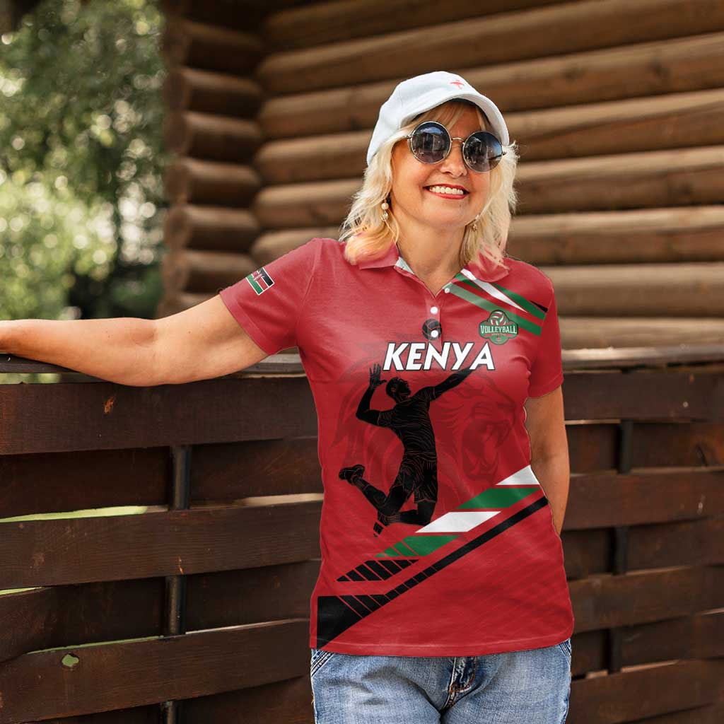 Custom Kenya Volleyball Women Polo Shirt We Are Champions
