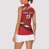 Custom Kenya Volleyball Women Sleeveless Polo Shirt We Are Champions