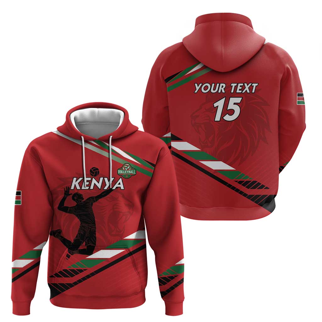 Custom Kenya Volleyball Zip Hoodie We Are Champions
