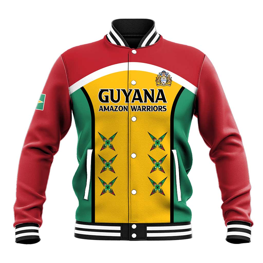 Custom Guyana Cricket Baseball Jacket Come On Amazon Warriors