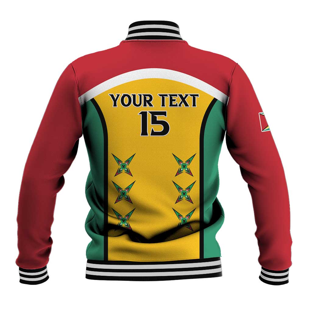Custom Guyana Cricket Baseball Jacket Come On Amazon Warriors