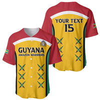Custom Guyana Cricket Baseball Jersey Come On Amazon Warriors