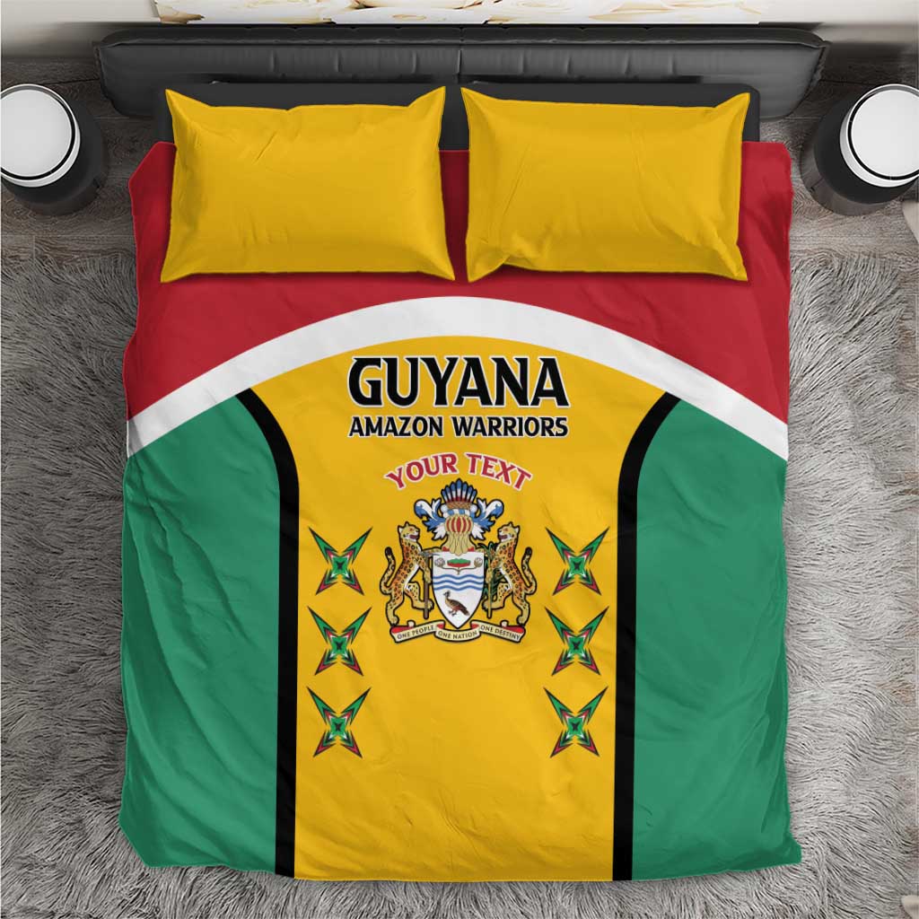 Custom Guyana Cricket Bedding Set Come On Amazon Warriors