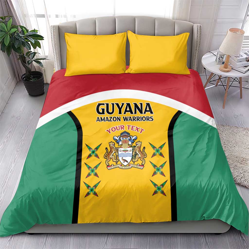 Custom Guyana Cricket Bedding Set Come On Amazon Warriors