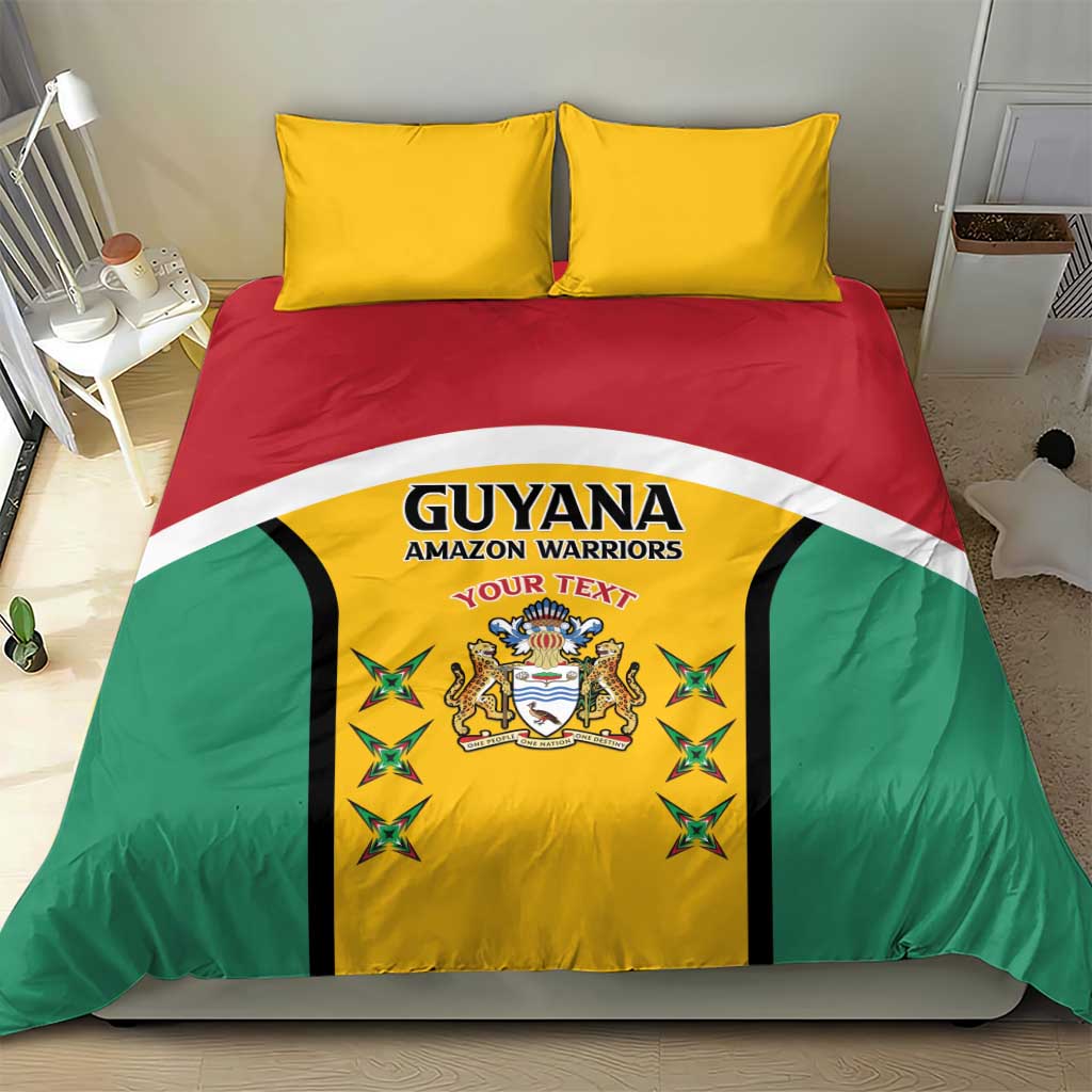 Custom Guyana Cricket Bedding Set Come On Amazon Warriors